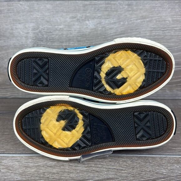 Converse CT All-Star x Dr Woo Little Girl Sz 13 Hi Top Blue Floral Sneakers - Picture 8 of 12